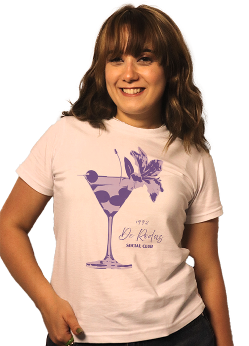 De Rodas Social Club - Baby Tee Beyaz Premium