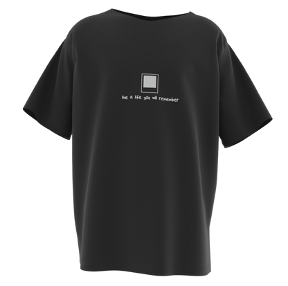 Loco Wear siyah oversize baskılı rahat erkek t-shirt