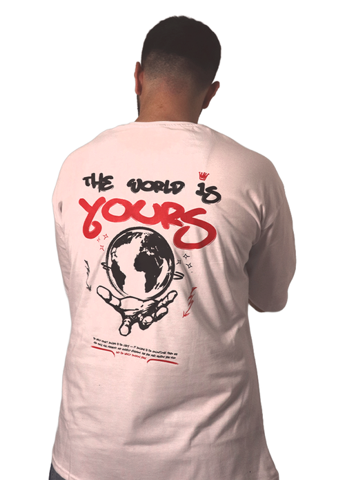 UNISEX OVERSIZE TEE - THE WORLD IS YOURS