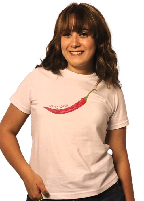 You Are So Hot - Baby Tee Beyaz Premium